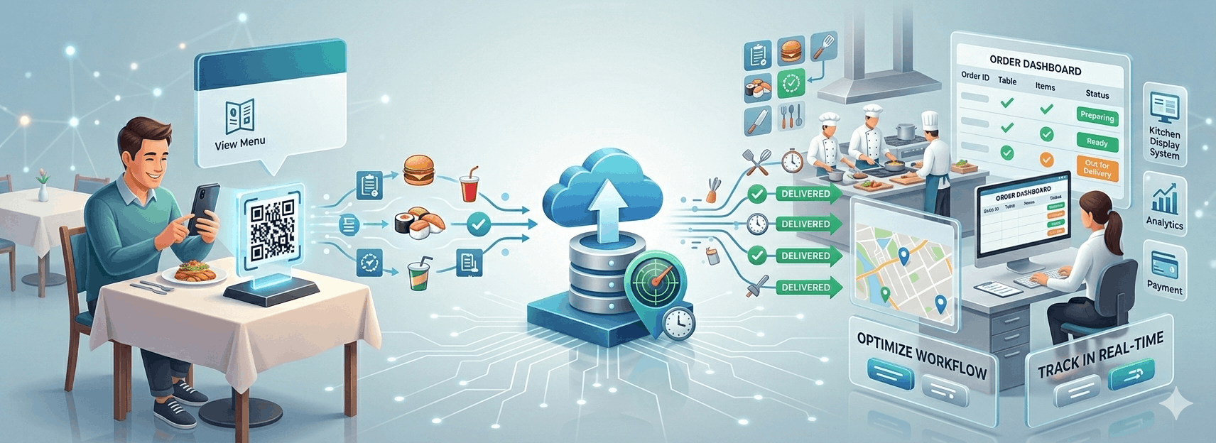 Scaniz Menu Management with Tracking